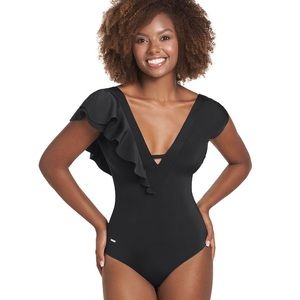 Size XL Victoria’s Secret shapewear swimsuit.